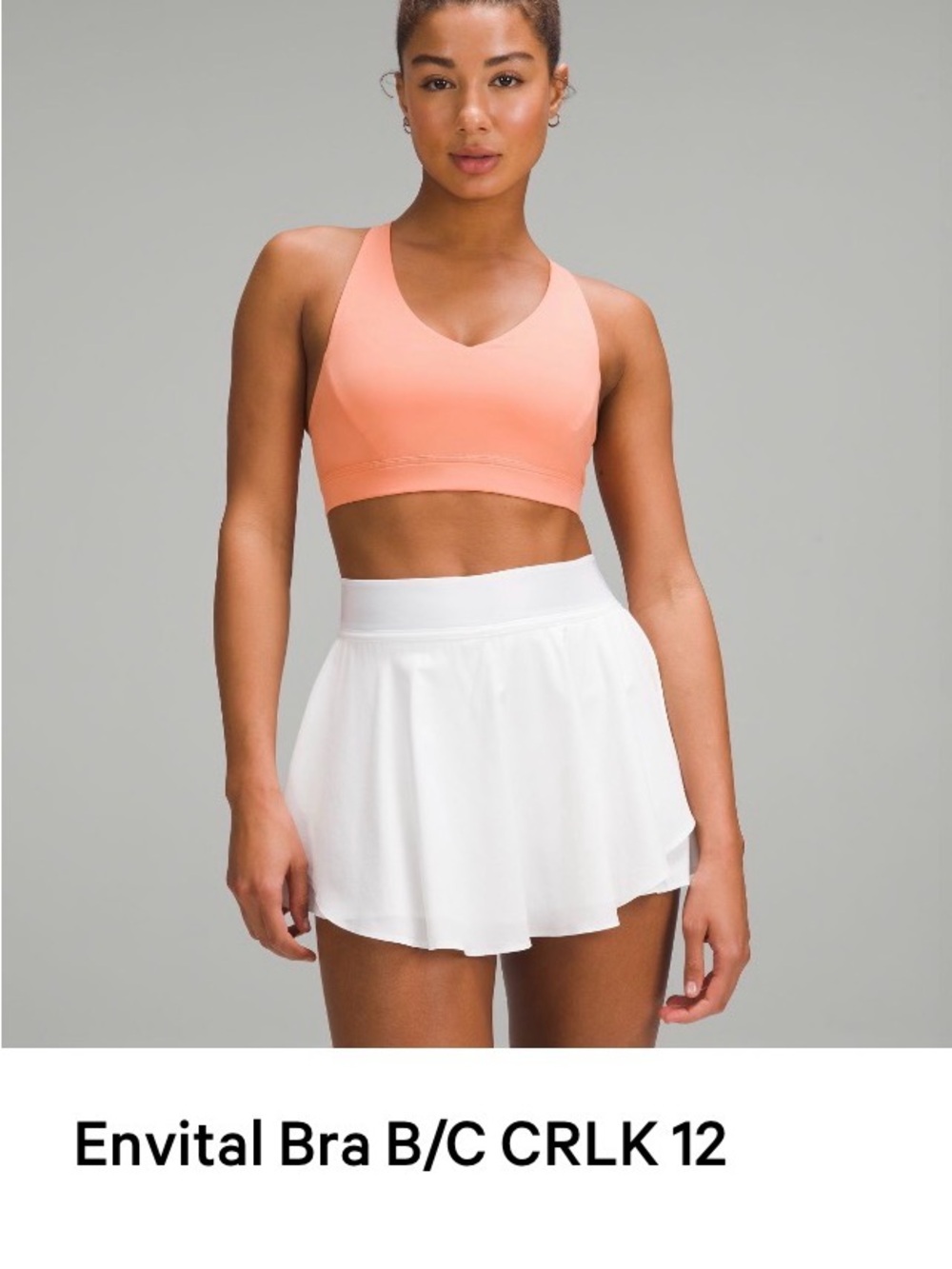 Lululemon Coral Sports Bra envital b/c cup